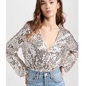 Sequin Thong Bodysuit